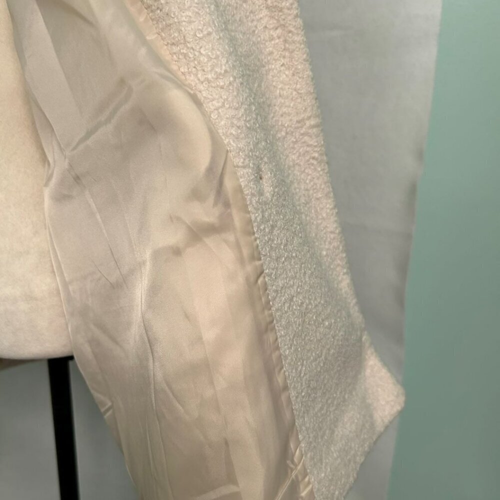 NWT Vero Moda Sally Oversize Teddy Double Breasted Jacket-Cream Color-Large - Picture 7 of 14